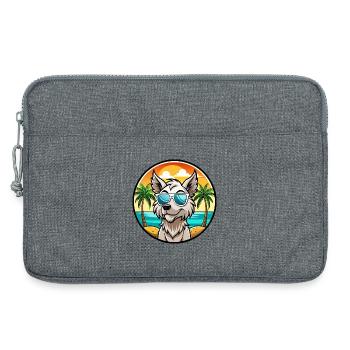 Grand Griffon Vendeen Hunderasse Cartoon Sonnenbrille - Laptoptasche 13" - Grau meliert - Vorne