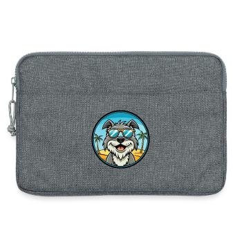 Harrier Chien Race Dessin Animé Lunettes de Soleil Plage - Sacoche pour ordinateur portable 13 pouces - gris chiné - Devant