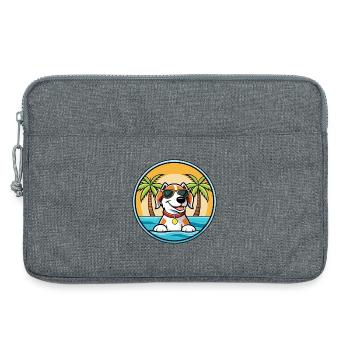 Estnischer Windhund Rasse Cartoon Sonnenbrille Strand - Laptoptasche 13" - Grau meliert - Vorne