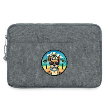 Lunettes de soleil Braque Du Bourbonnais Dog Breed Cartoon - Sacoche pour ordinateur portable 13 pouces - gris chiné - Devant