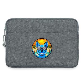 Blue Heeler Hunderasse Cartoon Sonnenbrille Strand - Laptoptasche 13" - Grau meliert - Vorne