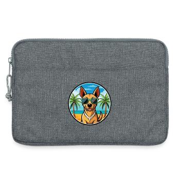 Andalusischer Windhund Rasse Cartoon Sonnenbrille Strand - Laptoptasche 13" - Grau meliert - Vorne