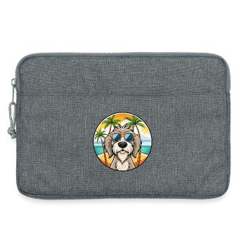 Spinone Italiano Race De Chien Dessin Animé Lunettes De Soleil Plage - Sacoche pour ordinateur portable 13 pouces - gris chiné - Devant