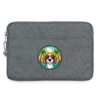 Treeing Walker Coonhound Hunderasse Cartoon Strand - Laptoptasche 13" - Grau meliert - Vorne