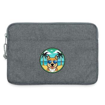 Slovensky Kopov Hunderasse Cartoon Sonnenbrille Strand - Laptoptasche 13" - Grau meliert - Vorne