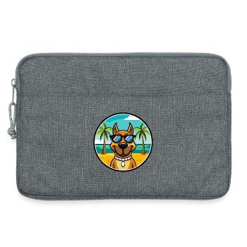Serbischer Windhund Rasse Cartoon Sonnenbrille Strand - Laptoptasche 13" - Grau meliert - Vorne