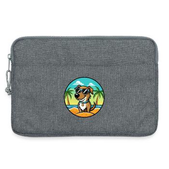Schweizer Laufhund Lunettes de soleil de dessin animé Dog Breed - Sacoche pour ordinateur portable 13 pouces - gris chiné - Devant