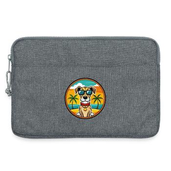 Sabueso Español Hunderasse Cartoon Sonnenbrille Strand - Laptoptasche 13" - Grau meliert - Vorne
