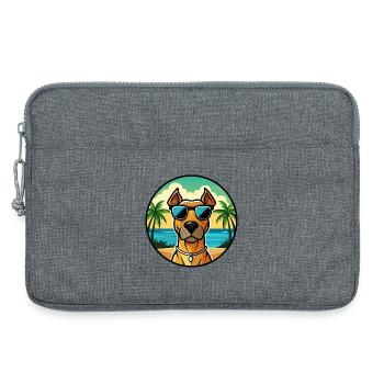 Rhodesian Ridgeback Hunderasse Cartoon Sonnenbrille - Laptoptasche 13" - Grau meliert - Vorne