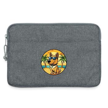 Polnische Jagdhunderasse Cartoon Sonnenbrille Strand - Laptoptasche 13" - Grau meliert - Vorne