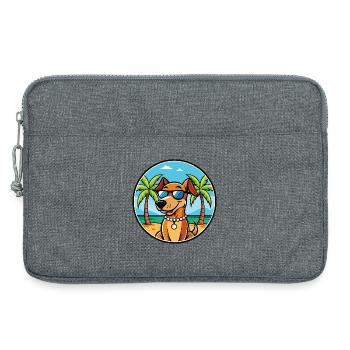 Polnische Jagdhunderasse Cartoon Sonnenbrille Strand - Laptoptasche 13" - Grau meliert - Vorne