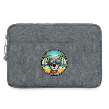 Alte dänische Pointer Hunderasse Cartoon Sonnenbrille - Laptoptasche 13" - Grau meliert - Vorne