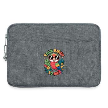 Talk Birdy To Me - Laptop bag 13" - heather grey - Front