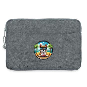 Grand Anglo Français Hunderasse Cartoon Sonnenbrille - Laptoptasche 13" - Grau meliert - Vorne
