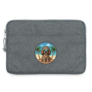 Irish Water Spaniel Hunderasse Cartoon Sonnenbrille - Laptoptasche 13" - Grau meliert - Vorne