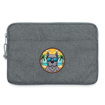 Cane Corso Hunderasse Cartoon Sonnenbrille Strand - Laptoptasche 13" - Grau meliert - Vorne