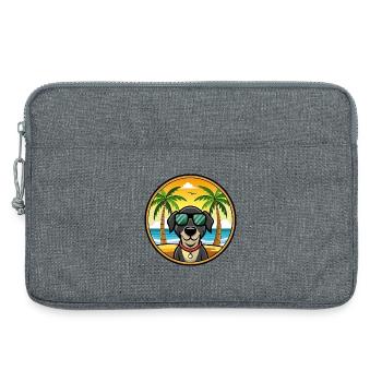 Schwarzwälder Laufhund Hunderasse Cartoon Sonnenbrille - Laptoptasche 13" - Grau meliert - Vorne