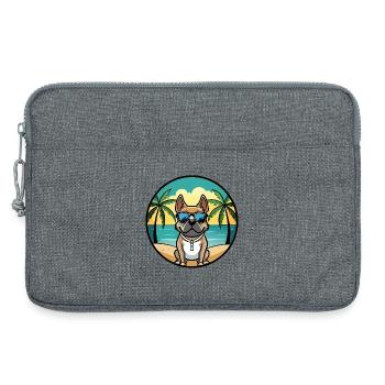 Lunettes de soleil Braque Du Bourbonnais Dog Breed Cartoon - Sacoche pour ordinateur portable 13 pouces - gris chiné - Devant