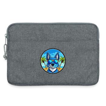 Blue Heeler Hunderasse Cartoon Sonnenbrille Strand - Laptoptasche 13" - Grau meliert - Vorne