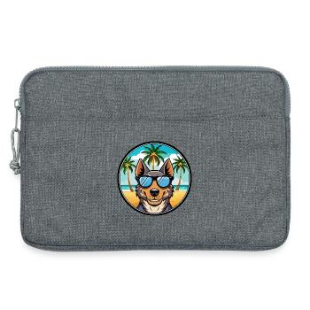 Beauceron Hunderasse Cartoon Sonnenbrille Strand - Laptoptasche 13" - Grau meliert - Vorne