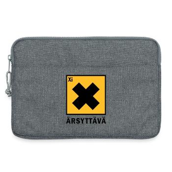 irritierend - Laptoptasche 13" - Grau meliert - Vorne
