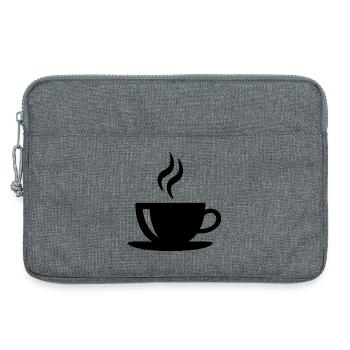 Kaffeetasse - Laptoptasche 13" - Grau meliert - Vorne