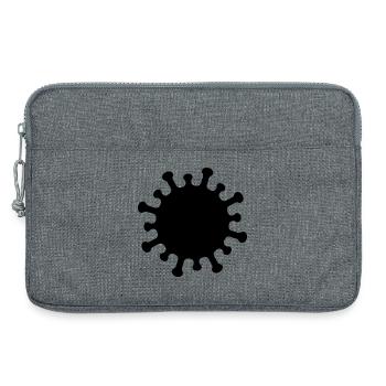 Corona-Virus-Symbol - Laptoptasche 13" - Grau meliert - Vorne