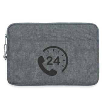 24/7 h Service - Laptoptasche 13" - Grau meliert - Vorne