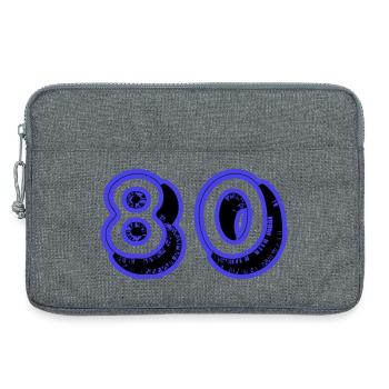 HAPPY BIRTHDAY. JOYEUX ANNIVERSAIRE. ANNIVERSAIRE. - Sacoche pour ordinateur portable 13 pouces - gris chiné - Devant