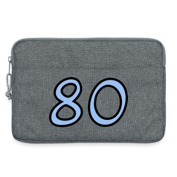 HAPPY BIRTHDAY. JOYEUX ANNIVERSAIRE. ANNIVERSAIRE. - Sacoche pour ordinateur portable 13 pouces - gris chiné - Devant