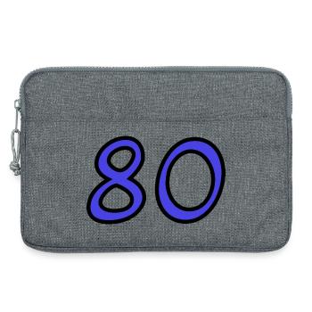 HAPPY BIRTHDAY. JOYEUX ANNIVERSAIRE. ANNIVERSAIRE. - Sacoche pour ordinateur portable 13 pouces - gris chiné - Devant