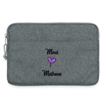 GELIEBTE. VIELEN DANK. DANKE HERRIN - Laptoptasche 13" - Grau meliert - Vorne