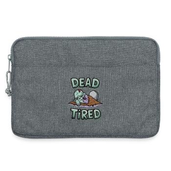 Dead Tired - Laptop bag 13" - heather grey - Front
