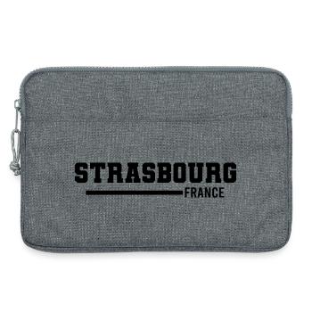 Straßburg | Frankreich - Laptoptasche 13" - Grau meliert - Vorne