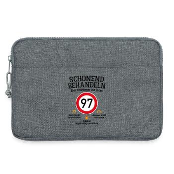 97. Geburtstag Schonend Behandeln Oldtimer Ist 97 - Laptoptasche 13" - Grau meliert - Vorne