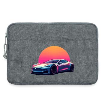 Elektrische Welle - Laptoptasche 13" - Grau meliert - Vorne