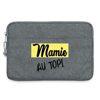 BONNE FÊTE MAMIE - Sacoche pour ordinateur portable 13 pouces - gris chiné - Devant