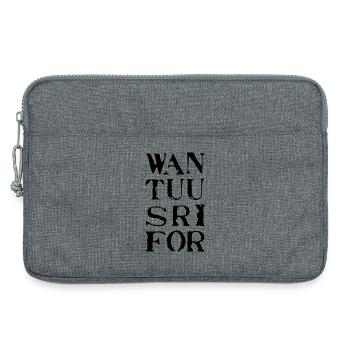 Wan, Tuu, Sri, For - Laptoptasche 13" - Grau meliert - Vorne