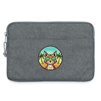 Ocicat Breed Cartoon Sonnenbrille Strand - Laptoptasche 13" - Grau meliert - Vorne
