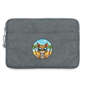 Ocicat Breed Cartoon Sonnenbrille Strand - Laptoptasche 13" - Grau meliert - Vorne