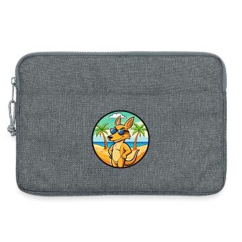 Känguru Lustige Cartoon Sommer Strand Sonnenbrille - Laptoptasche 13" - Grau meliert - Vorne