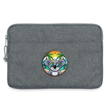 Koala Lustige Cartoon Sommer Strand Sonnenbrille Cool - Laptoptasche 13" - Grau meliert - Vorne