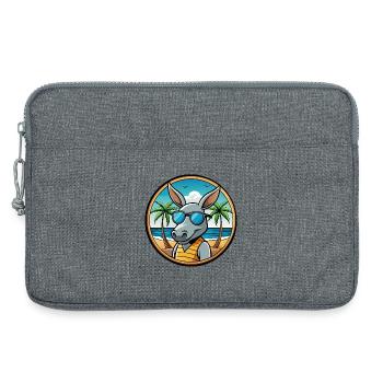 Aardvark Funny Cartoon Lunettes de soleil de plage d’été - Sacoche pour ordinateur portable 13 pouces - gris chiné - Devant
