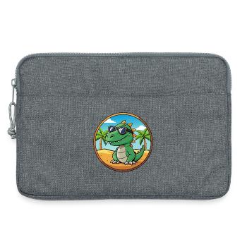 Dinosaurier Lustige Cartoon Sommer Strand Sonnenbrille - Laptoptasche 13" - Grau meliert - Vorne