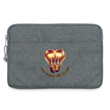 You Make Me Glow - Laptoptasche 13" - Grau meliert - Vorne