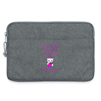 Prinzessin - Laptoptasche 13" - Grau meliert - Vorne
