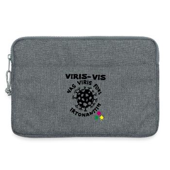 Virus Invasion - Laptoptasche 13" - Grau meliert - Vorne
