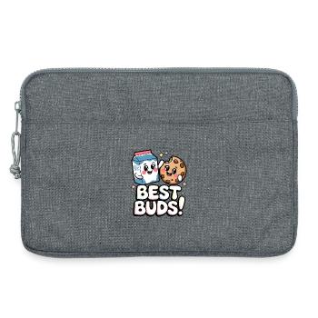 Beste Kumpels! - Laptoptasche 13" - Grau meliert - Vorne