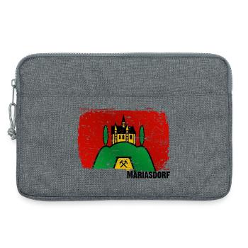 the market town of Mariasdorf in southern Burgenland - Laptop bag 13" - heather grey - Front