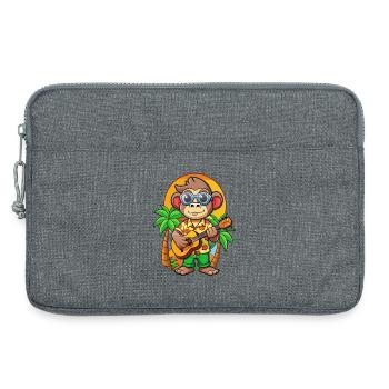 Lustige Affe Cartoon Sommer Strand Sonnenbrille - Laptoptasche 13" - Grau meliert - Vorne